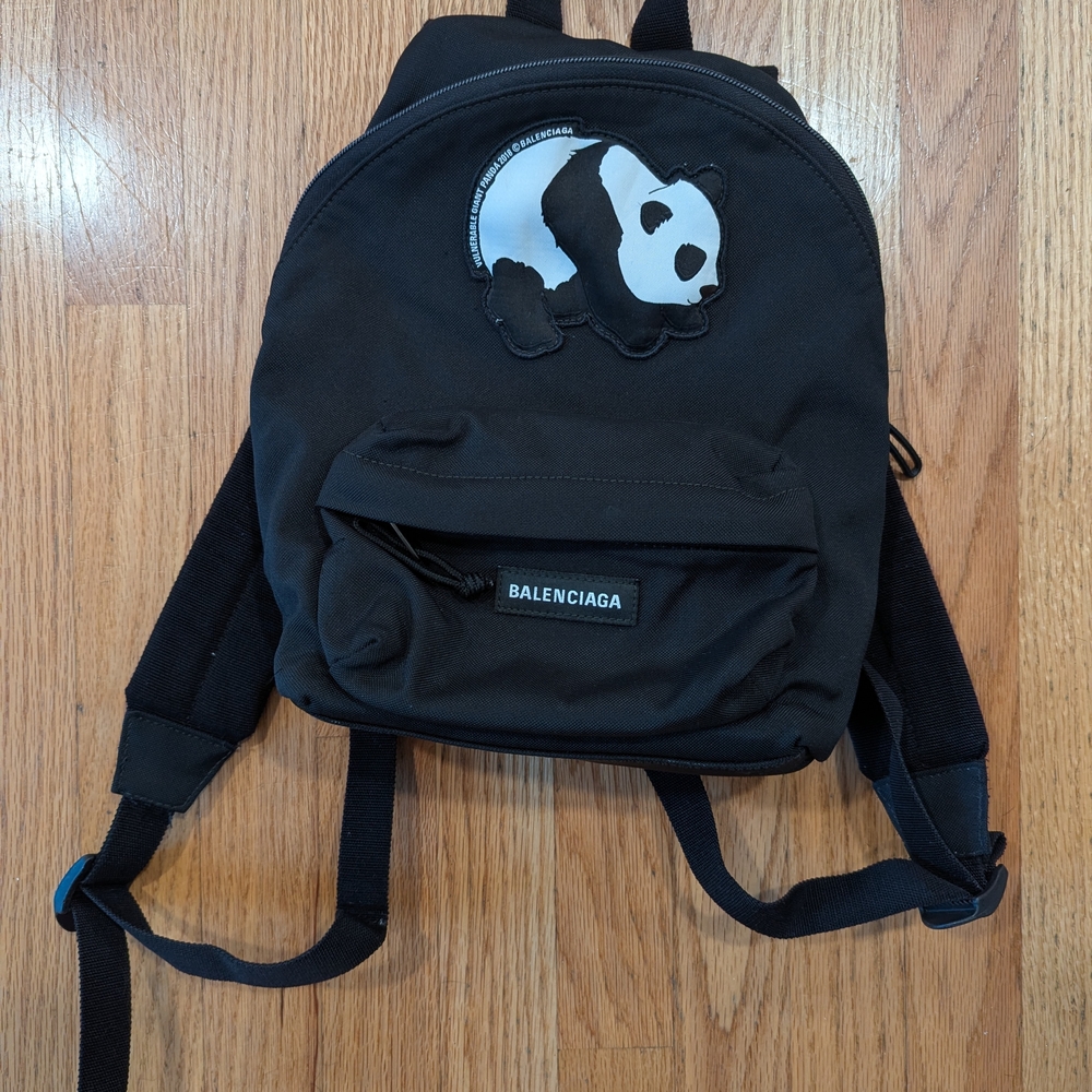 Balenciaga Giant Panda Backpack in Black